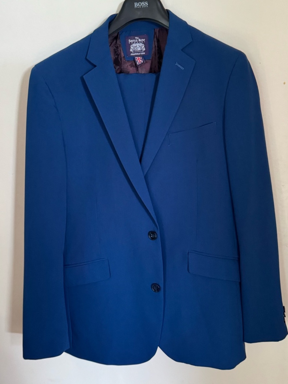 Boss Men's Two-Button Sport Coat - Deep Blue
